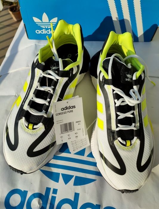Nowe buty Adidas Ozweego Pure 42.5 43 ZX boost ozelia męskie białe air