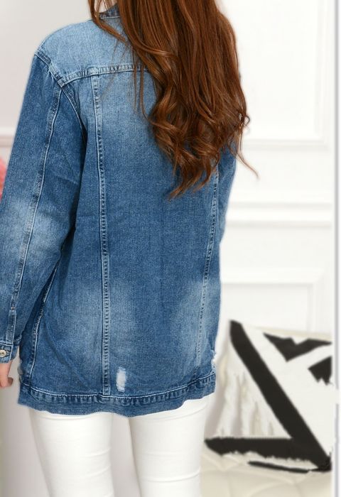 Katana jeansowa długa M