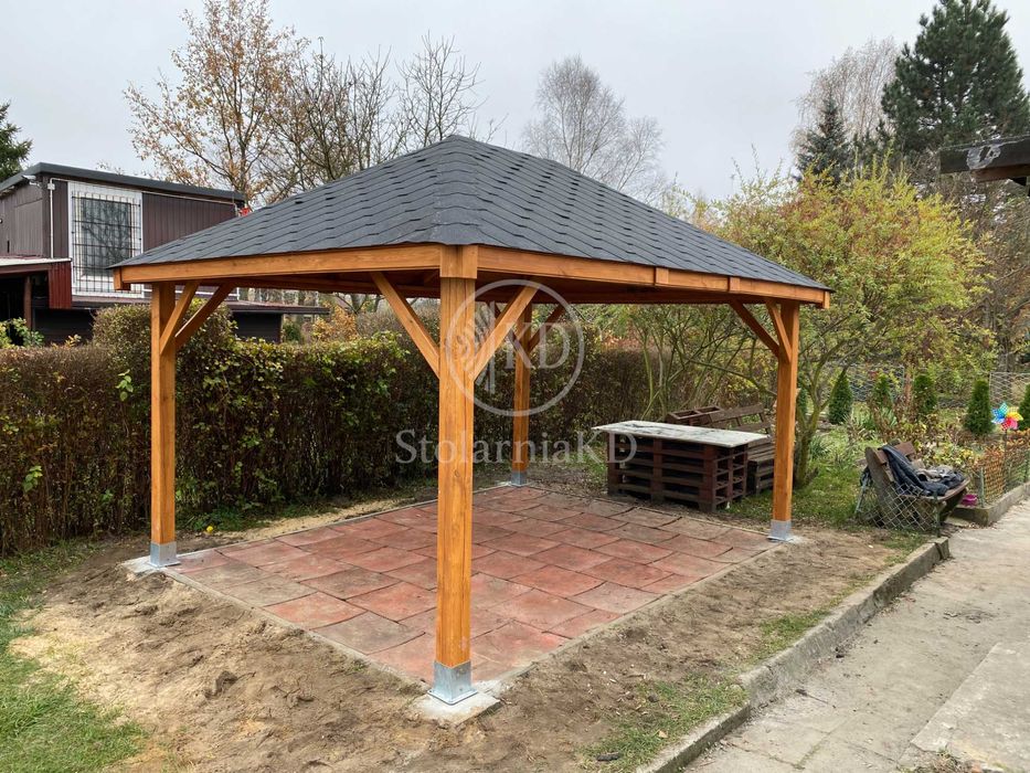 Altana ogrodowa 3x4 altanka drewniana montaz wiata rod rozne wymiary