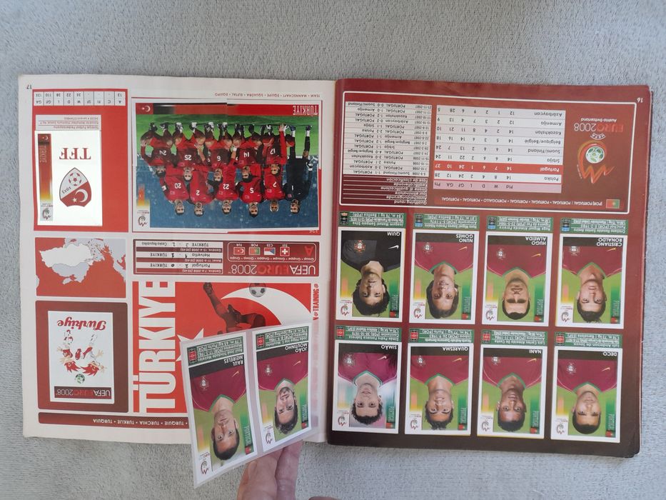 Caderneta Euro 2008, da panini completa (com todos os updates)