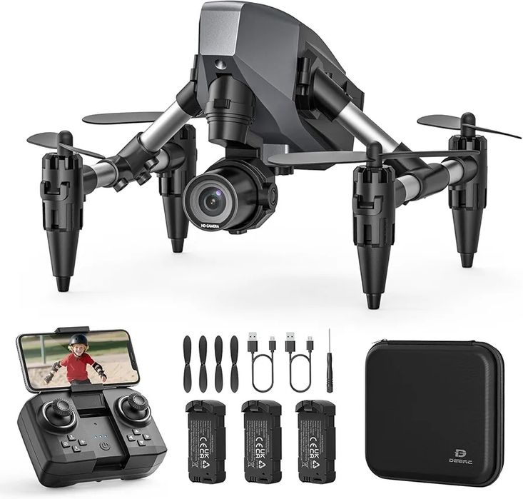 DEERC D21 Мини-дрон для помещений с камерой 1080р