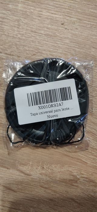 Tampa lente de câmara fotográfica