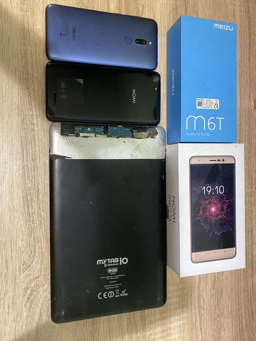 Лот на запчастини: Meizu M6T, Nomi Space M, MyTab 10