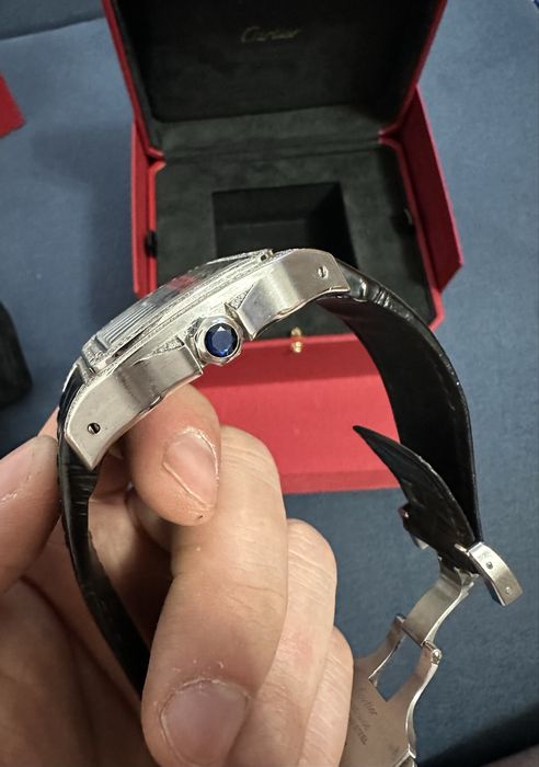 Zegarek Cartier Santos 100xl Iced