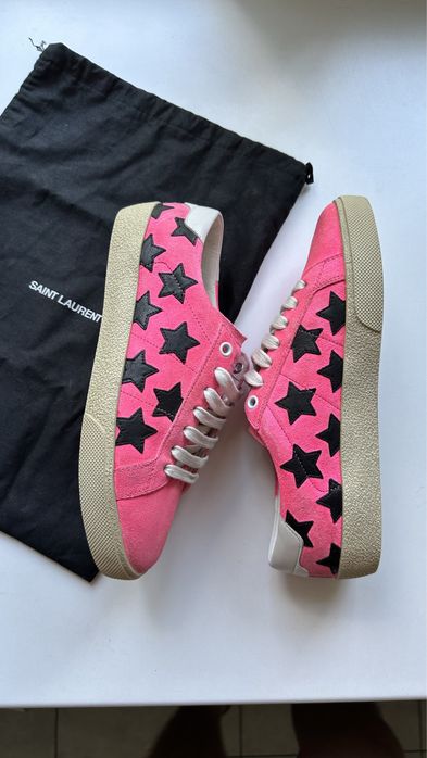 Кеди Saint Laurent Pink Suede Size 37.5