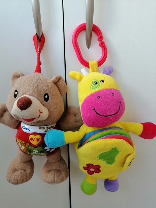 Стильная подвеска/мягкая игрушка/погремушка мишка Элфи коровка книжка