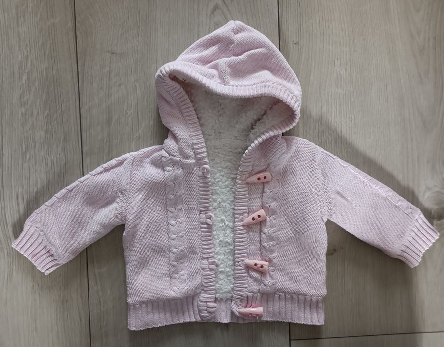 Ciepły sweter dla dziewczynki F&F r. 6-9m
