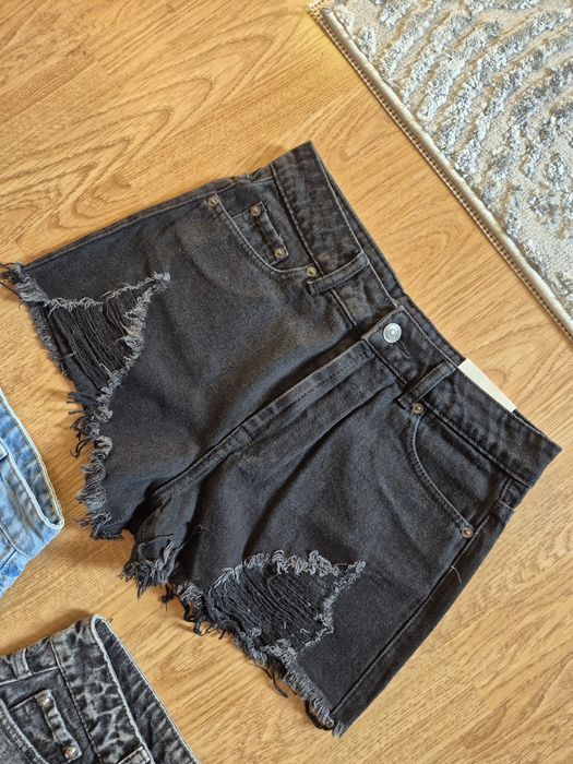 Trzy pary szortów spodenki jeans denim cropp XS 34