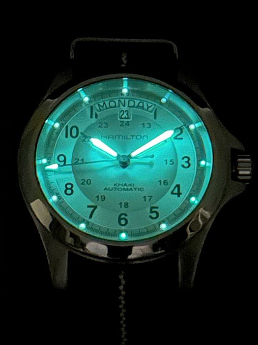 hamilton khaki automatic day-date h644550 full set