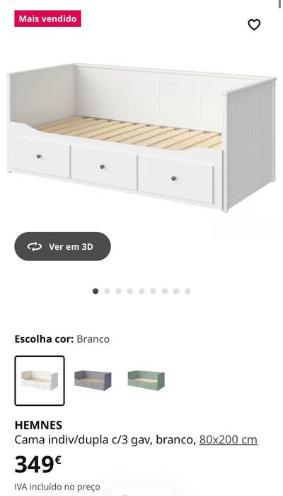 URGENTE!!! Cama IKEA - Solteiro (e casal)