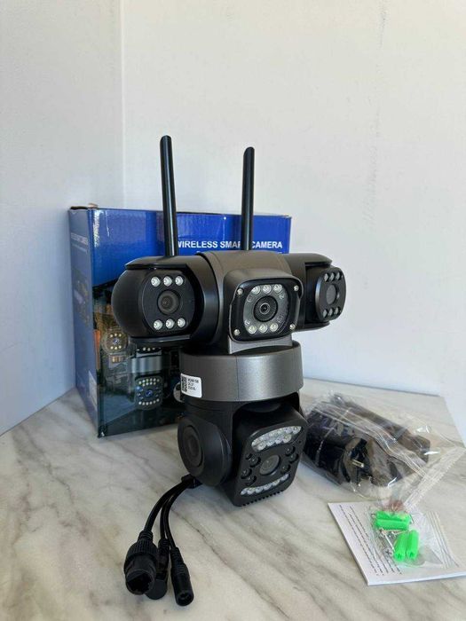 Шарнірна вулична Wifi камера відеонагляду на 3 лінзи 12MP V380PRO SC28