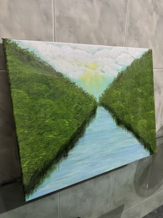 Tela pintada à mão