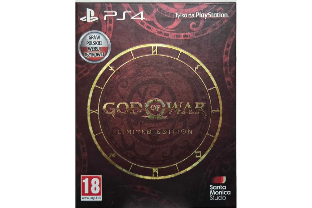 PS4 God of War Edycja Limitowana Steelbook Artbook
