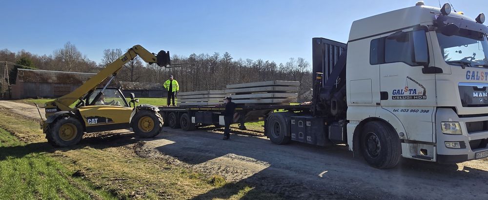 Płyty betonowe drogowe 300x150x15 zbrojone nowe transport hds