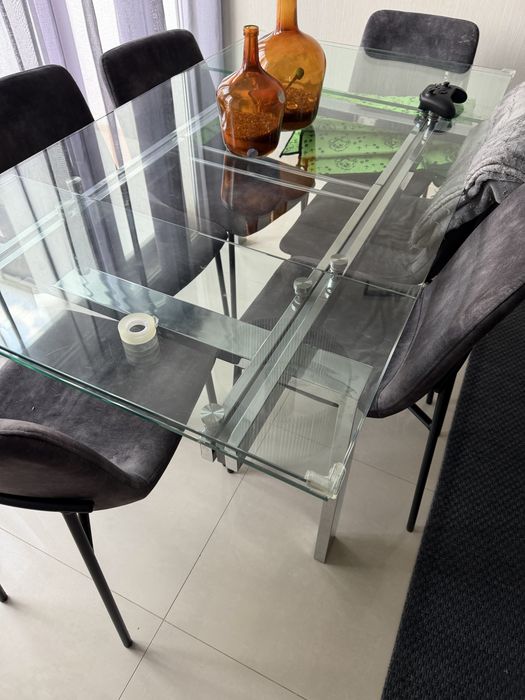 Vendo mesa de vidro extensivel