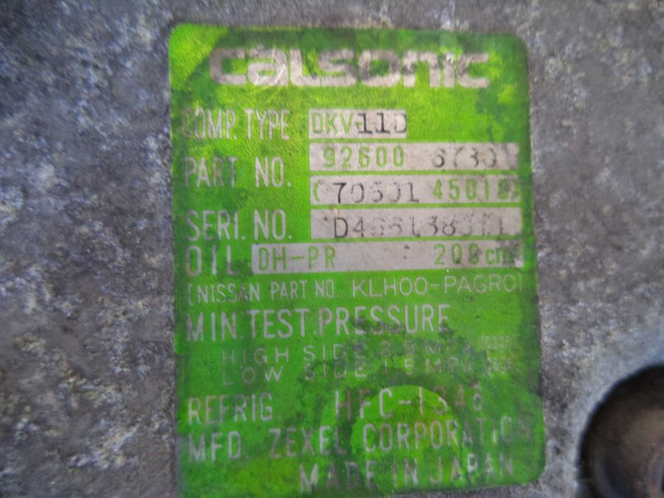 Компрессор кондиционера Nissan Micra (K11) (1,0-1,3-1,4) (1,5 D)