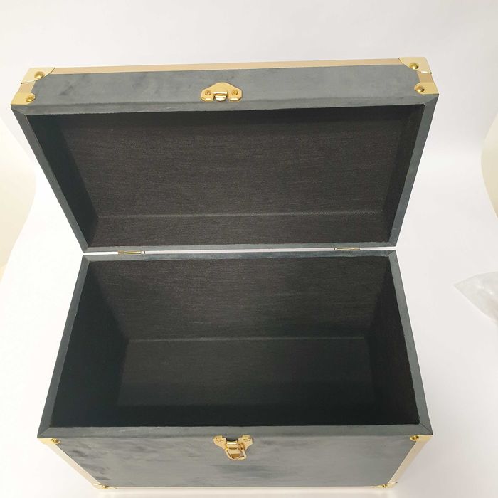 CAIXA DE MADEIRA 23675 BLUE 48X30X36