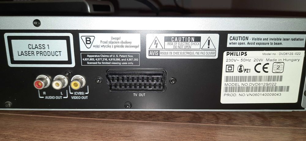 Odtwarzacz  DVD Philips 612S MP3