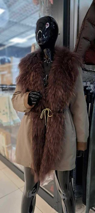 Kurtka zimowa parka lis