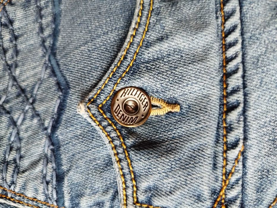 Jeansy damskie Tommy Hilfiger denim retro vinted