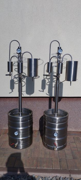 Destylator, keg 50 L, odstojniki