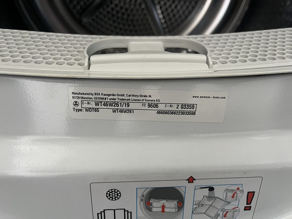 Сушильна машина Siemens IQ 700 / Made in Germany / WT46W261
