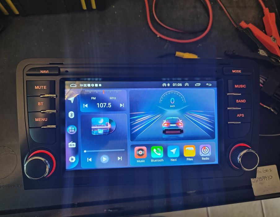 Radio 2 DIN Android AUDI A3 (8P) 2003 até 2012 + 4+32 GB  + Carplay +