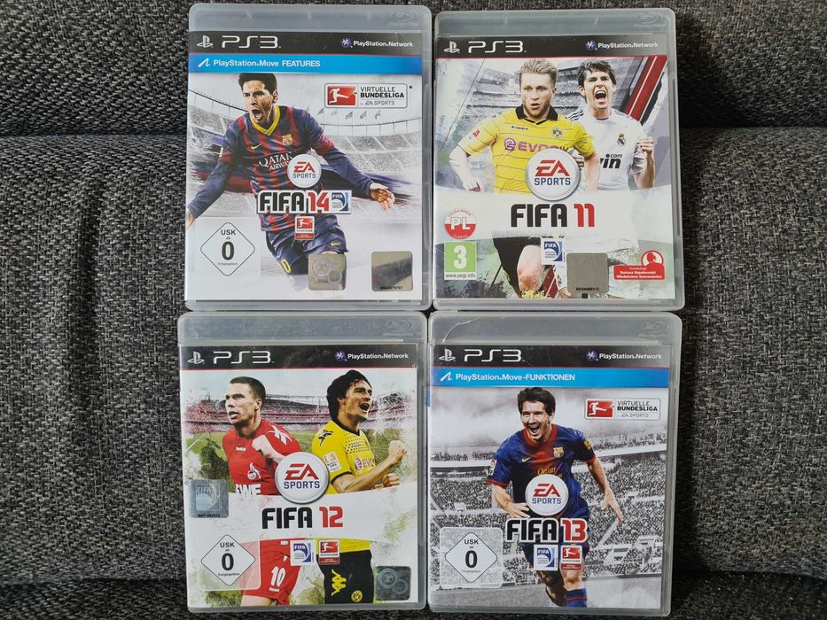 FIFA 11 12 13 14 PS3 pakiet gier 4sztuki