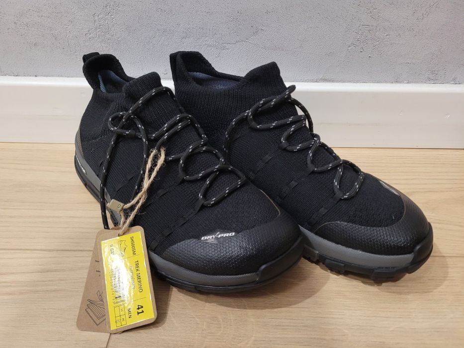 Męskie Wodoodporne Buty Turystyczne typu Barefoot Brubeck Trek Merino