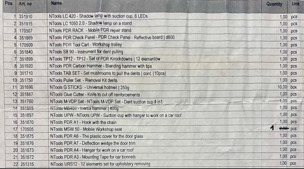 PDR firmy NTools i AAP - profesjonalny duży zestaw