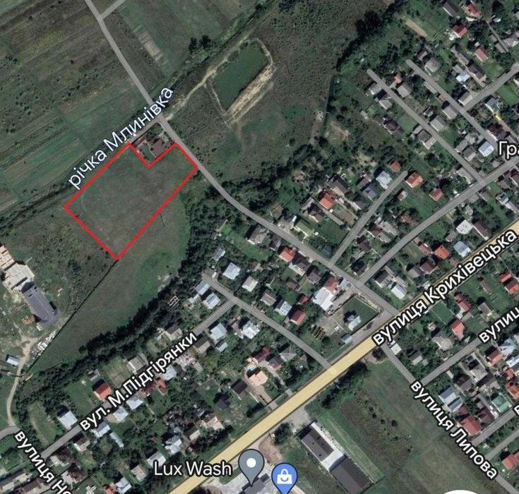 Перспективна ділянка, Драгомирчани для будівництва котеджного містечка