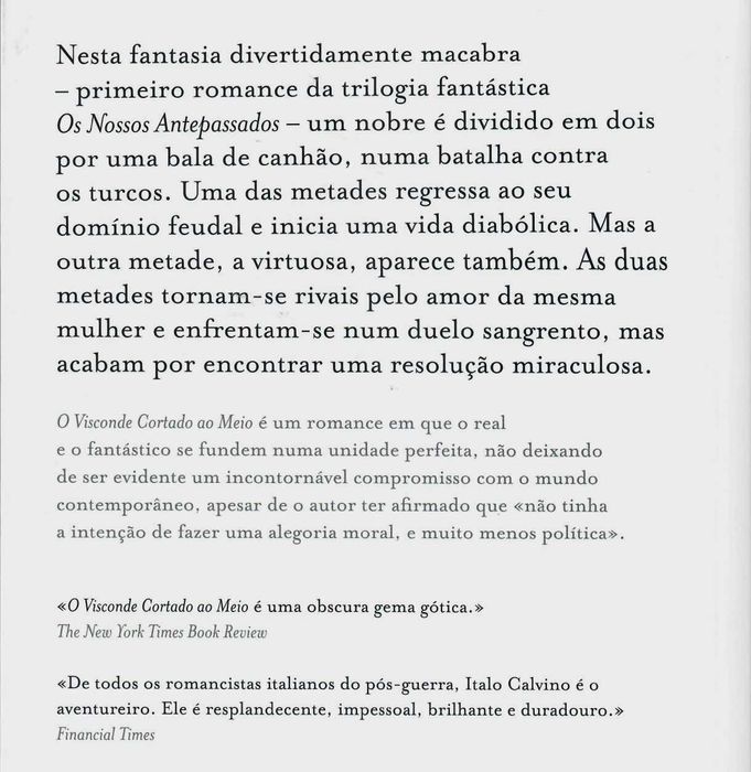 ITALO CALVINO « O Visconde Cortado ao Meio» + 2 obras
