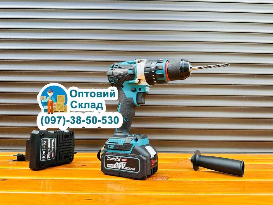 Потужний Електричний Шуруповерт Makita DHP 485 BL 1 АКБ Акумуляторний