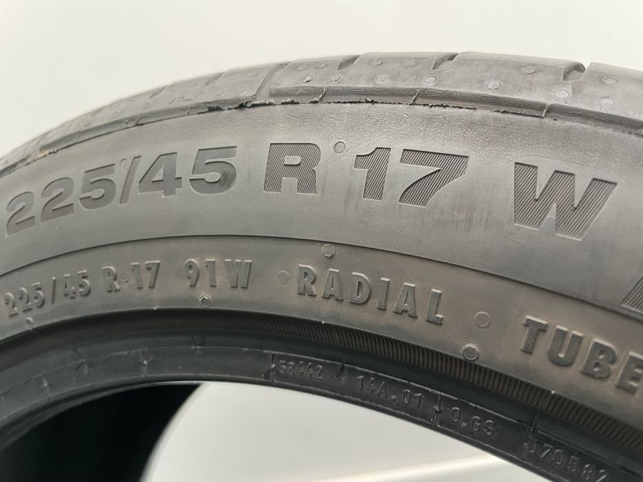 2 Pneus 225/45 R17 Continental