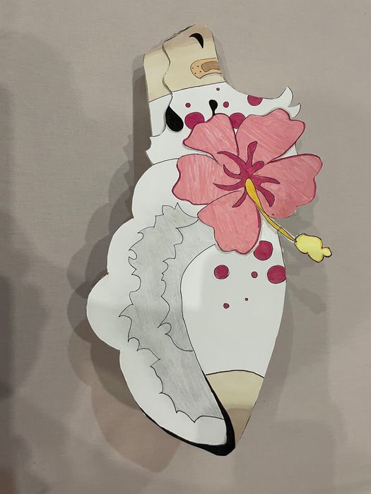 Dragon puppet smok z papieru