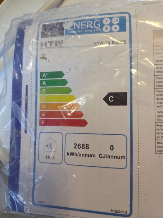 Termoaculador de 80 lts como novo