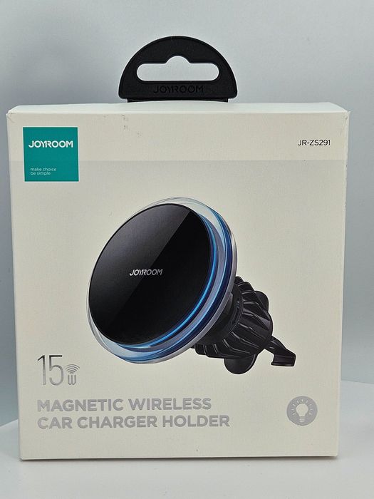 Joyroom uchwyt samochodowy do telefonu z ładowarką indukcyjną Qi 15W Magsafe | 1uA