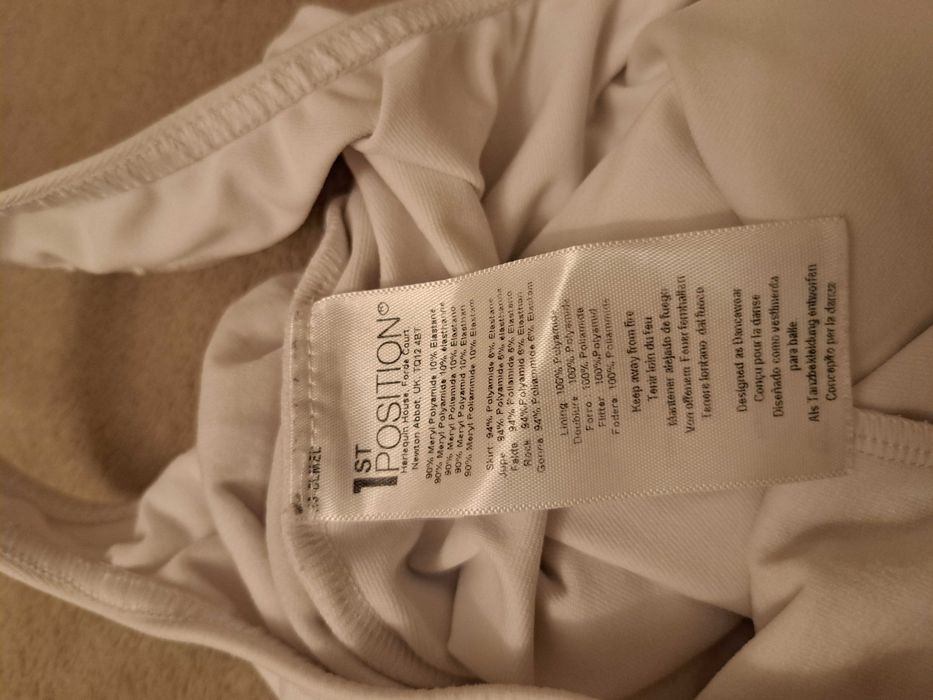 Maillot ballet branco 1st position