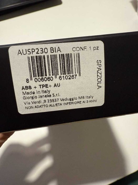 Гребінець Janeke біло-золотий 21см - преміум лінійка