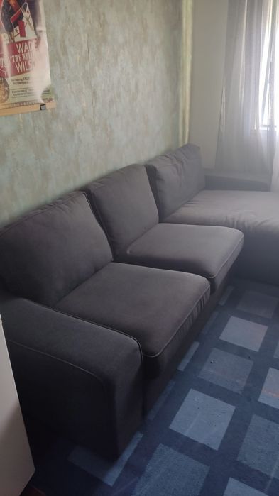 Sofá com Chaise-longue IKEA KIVIK