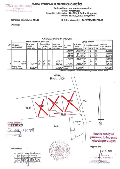 Działka budowlana Młynowo