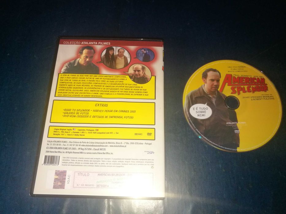 AMERICAN SPLENDOR DVD (legendagem em Português)