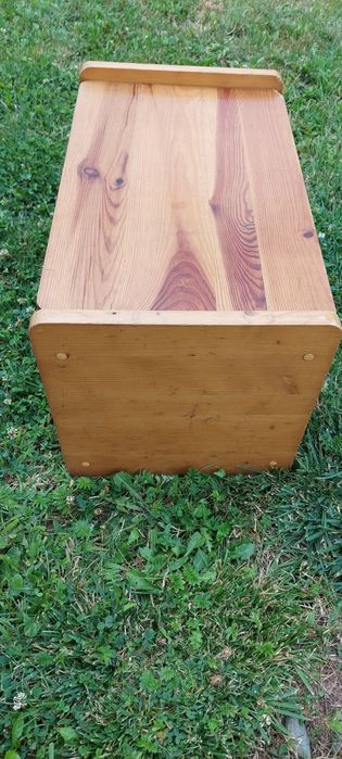 Drewniana skrzynka, siedzisko, schowek 60 × 35 × 35 cm