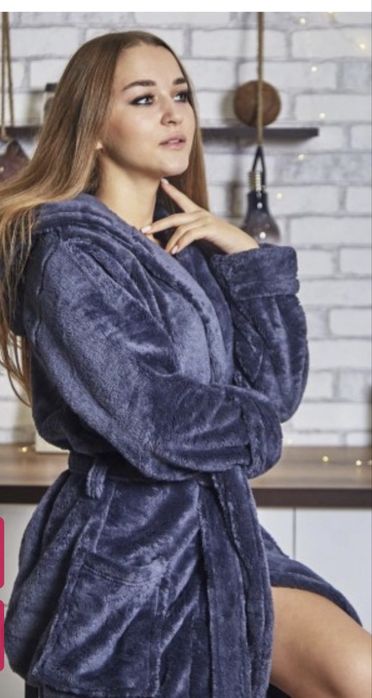 Махровий теплий халат