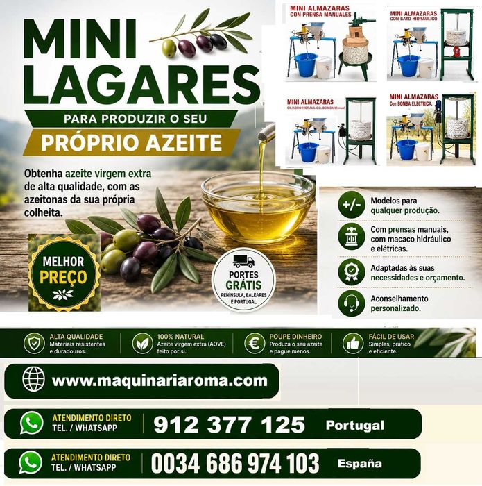 LAGAR. Moinho para fazer seu azeite.