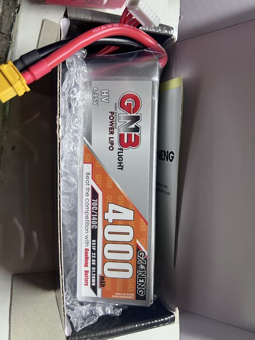 Акумулятор Lipo для FPV дрона GAONENG GNB 4000mAh 6S 22.2V 70C XT60