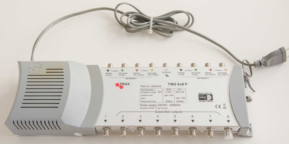Multiswitch 9/8 Triax TMS 9x8 P