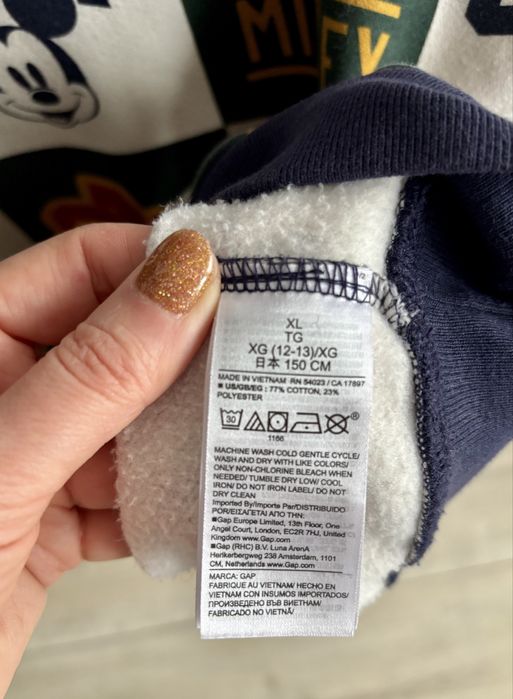 Bluza GAP Mickey r. 150/152