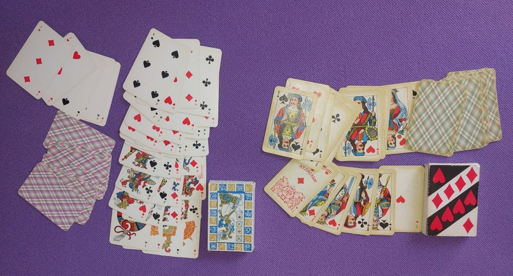 Карты игральные 1991 г. и карты на тему культуры  майя