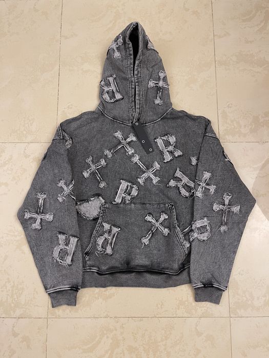 Худи Racer Worldwide Washed Black Patch Hoodie Рейсер Оригинал: 5